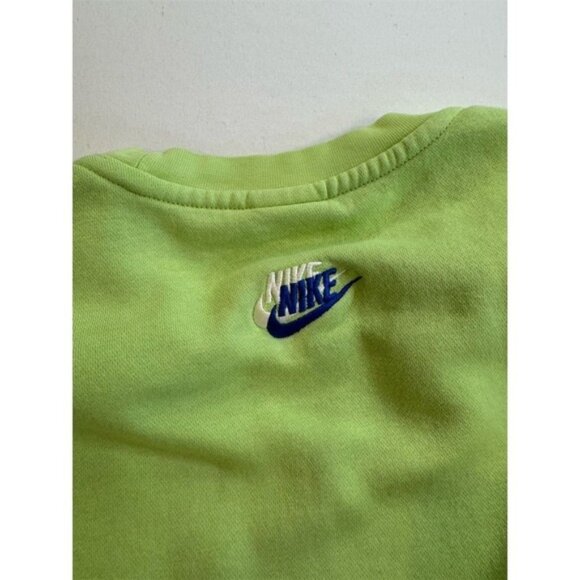 Nike Men's Lime Green Crewneck Sweatshirt & Shorts Set Size M RARE - Picture 9 of 16